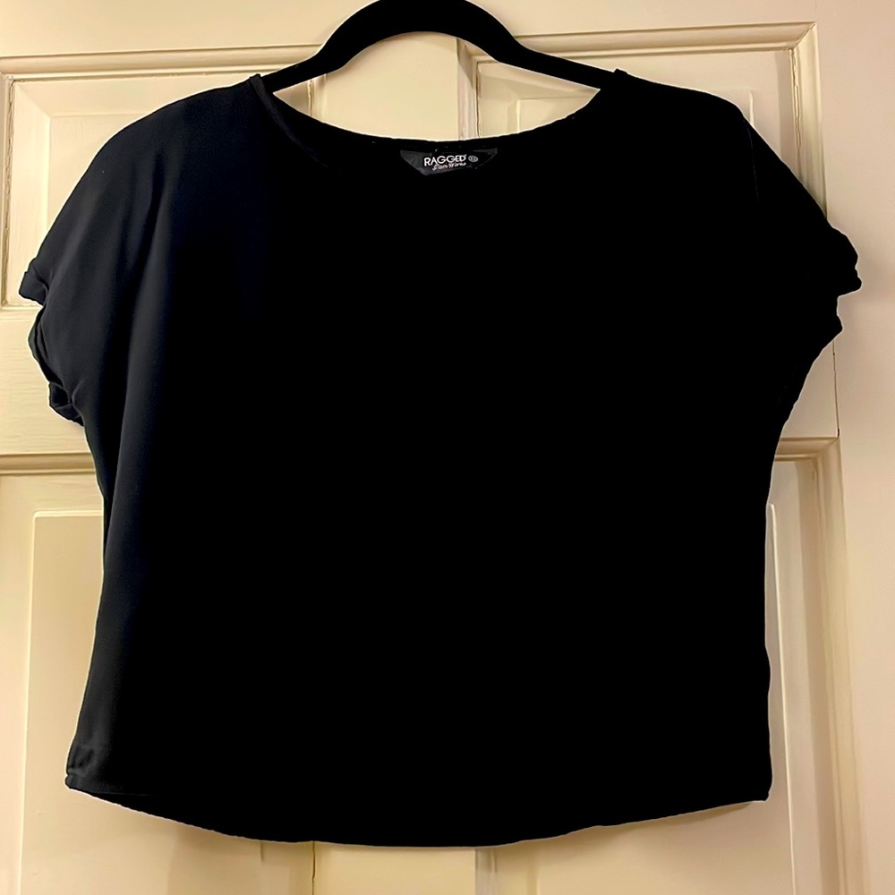 Black shirt, size xs, Ragged brand.